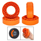 Maxbell 4 Pieces Silicone Tire Inserts Upgrade for 1/10 Scale RC Car Hobby Car Model Orange