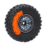 Maxbell 4 Pieces Silicone Tire Inserts Upgrade for 1/10 Scale RC Car Hobby Car Model Orange