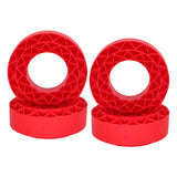 Maxbell 4 Pieces Silicone Tire Inserts Upgrade for 1/10 Scale RC Car Hobby Car Model Red