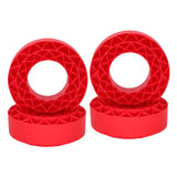 Maxbell 4 Pieces Silicone Tire Inserts Upgrade for 1/10 Scale RC Car Hobby Car Model Red