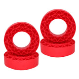 Maxbell 4 Pieces Silicone Tire Inserts Upgrade for 1/10 Scale RC Car Hobby Car Model Red