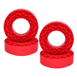 Maxbell 4 Pieces Silicone Tire Inserts Upgrade for 1/10 Scale RC Car Hobby Car Model Red