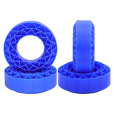 Maxbell 4 Pieces Silicone Tire Inserts Upgrade for 1/10 Scale RC Car Hobby Car Model Blue