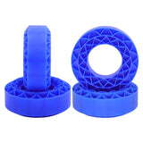 Maxbell 4 Pieces Silicone Tire Inserts Upgrade for 1/10 Scale RC Car Hobby Car Model Blue