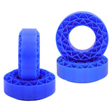 Maxbell 4 Pieces Silicone Tire Inserts Upgrade for 1/10 Scale RC Car Hobby Car Model Blue