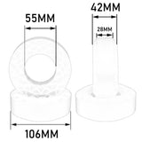 Maxbell 4 Pieces Silicone Tire Inserts Upgrade for 1/10 Scale RC Car Hobby Car Model Blue
