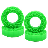 Maxbell 4 Pieces Silicone Tire Inserts Upgrade for 1/10 Scale RC Car Hobby Car Model Green
