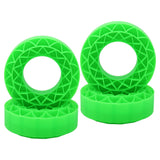 Maxbell 4 Pieces Silicone Tire Inserts Upgrade for 1/10 Scale RC Car Hobby Car Model Green