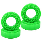Maxbell 4 Pieces Silicone Tire Inserts Upgrade for 1/10 Scale RC Car Hobby Car Model Green
