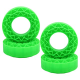 Maxbell 4 Pieces Silicone Tire Inserts Upgrade for 1/10 Scale RC Car Hobby Car Model Green