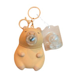 Maxbell Capybara Silicone Keychain Capybara Push to Bubble Pendant for Birthday Gift