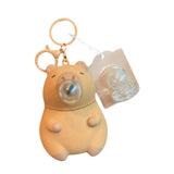 Maxbell Capybara Silicone Keychain Capybara Push to Bubble Pendant for Birthday Gift