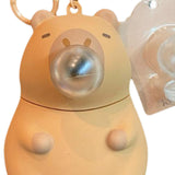 Maxbell Capybara Silicone Keychain Capybara Push to Bubble Pendant for Birthday Gift