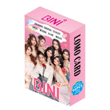 Maxbell 96Pcs Bini Lomo Card Sign Collection Star Photo Card Set for Girls Boys Fans Pink box