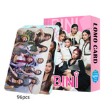 Maxbell 96Pcs Bini Lomo Card Sign Collection Star Photo Card Set for Girls Boys Fans Pink box