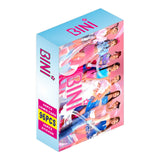 Maxbell 96Pcs Bini Lomo Card Sign Collection Star Photo Card Set for Girls Boys Fans blue box