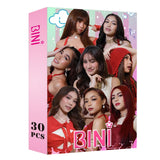 Maxbell 30Pcs Bini Lomo Card Sign Decoration Star Photo Card Set for Girls Boys Gift Style A