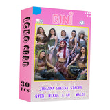 Maxbell 30Pcs Bini Lomo Card Sign Decoration Star Photo Card Set for Girls Boys Gift Style A