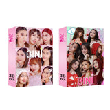 Maxbell 30Pcs Bini Lomo Card Sign Decoration Star Photo Card Set for Girls Boys Gift Style A