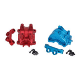 Maxbell 1:10 Scale RC Car Metal Gearbox Front Rear Gearbox Cover for TT02 Accessory Blue