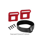 Maxbell 1/8 Sledge Battery Holder Sturdy Replacement Parts Metal Upgrade Accessories red