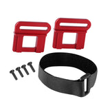 Maxbell 1/8 Sledge Battery Holder Sturdy Replacement Parts Metal Upgrade Accessories red