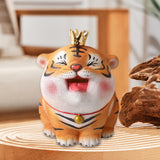Maxbell Piggy Bank Tabletop Decoration Coin Bank for Festival Hoilday Gifts Corridor taken out Crown