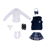Maxbell 7Pcs 1/6 Scale Women Figure Doll Clothes for 12in Female Action Figures Accs Navy