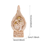 Maxbell Virgin Mary Statue Ornament Character Sculpture for Desk Cabinet Living Room