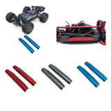 Maxbell 2 Pieces RC Chasiss Side Guard Side Guard Protector for 1:10 Scale Car Model red