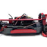 Maxbell 2 Pieces RC Chasiss Side Guard Side Guard Protector for 1:10 Scale Car Model red