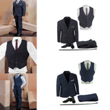 Maxbell 7 Pieces 1:6 Male Figure Doll Clothes Costume for 12" Doll Model Figures