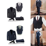 Maxbell 7 Pieces 1:6 Male Figure Doll Clothes Costume for 12" Doll Model Figures