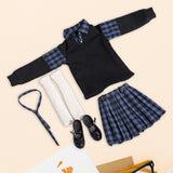 Maxbell 1/6 Scale Female Figure Doll Skirt Clothes Stylish for 12 inch Action Figure Black