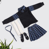 Maxbell 1/6 Scale Female Figure Doll Skirt Clothes Stylish for 12 inch Action Figure Black