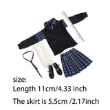 Maxbell 1/6 Scale Female Figure Doll Skirt Clothes Stylish for 12 inch Action Figure Black