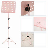 Maxbell Folding Music Stand Music Stand for Sheet Music for Guitar Players Musicians