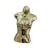 Maxbell Female Mannequin Torso Fashion Hanging Hook for Store Retail Dressmaker Form Gold