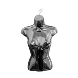 Maxbell Female Mannequin Torso Fashion Hanging Hook for Store Retail Dressmaker Form Black