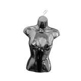 Maxbell Female Mannequin Torso Fashion Hanging Hook for Store Retail Dressmaker Form Black