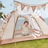 Maxbell Kids Play Tent for Boys and Girls Outdoor Tent for Party Playgrounds Picnics 200x140x120cm White