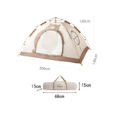 Maxbell Kids Play Tent for Boys and Girls Outdoor Tent for Party Playgrounds Picnics 200x140x120cm White