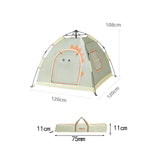 Maxbell Kids Play Tent for Boys and Girls Outdoor Tent for Party Playgrounds Picnics 120x120x108cm Green