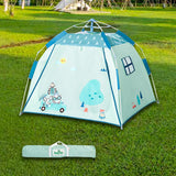 Maxbell Kids Play Tent for Boys and Girls Outdoor Tent for Party Playgrounds Picnics 120x120x108cm Blue