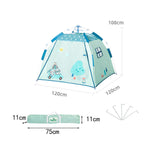 Maxbell Kids Play Tent for Boys and Girls Outdoor Tent for Party Playgrounds Picnics 120x120x108cm Blue