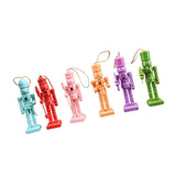 Maxbell 6x Christmas Nutcracker Figures Wood Doll for Xmas Gift Shelves Thanksgiving