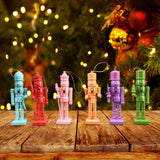 Maxbell 6x Christmas Nutcracker Figures Wood Doll for Xmas Gift Shelves Thanksgiving