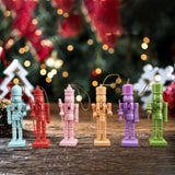 Maxbell 6x Christmas Nutcracker Figures Wood Doll for Xmas Gift Shelves Thanksgiving