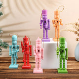 Maxbell 6x Christmas Nutcracker Figures Wood Doll for Xmas Gift Shelves Thanksgiving