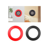 Maxbell Target Boards Surround Round Backboard Stable Protection for Home Garage Office red